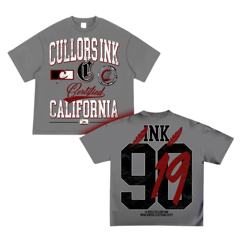 Cement Grey Logo Tee