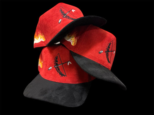 Cullors-Ink™️ Flame Fighter Suede Hat￼